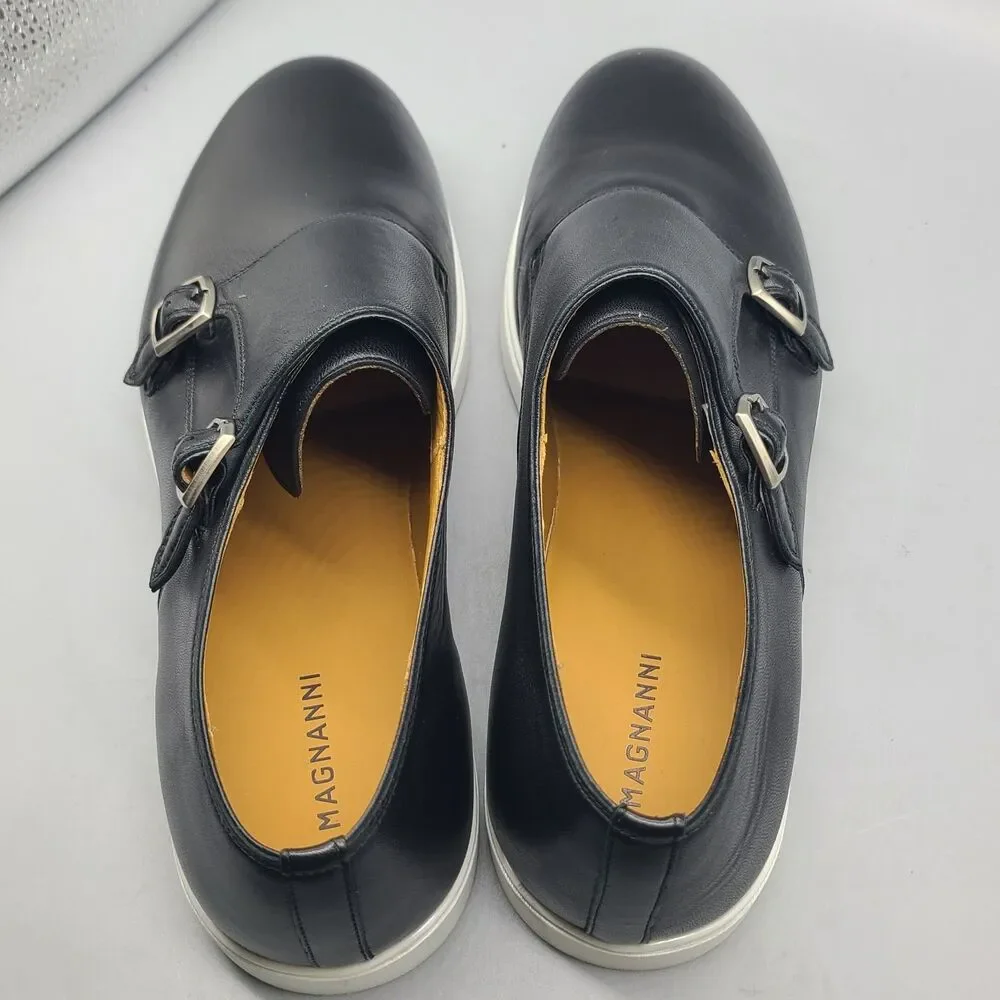 NEW Magnanni Lobo Double Monk Sneaker 26123 BLACK sz 11.5 (Fits like US 12)